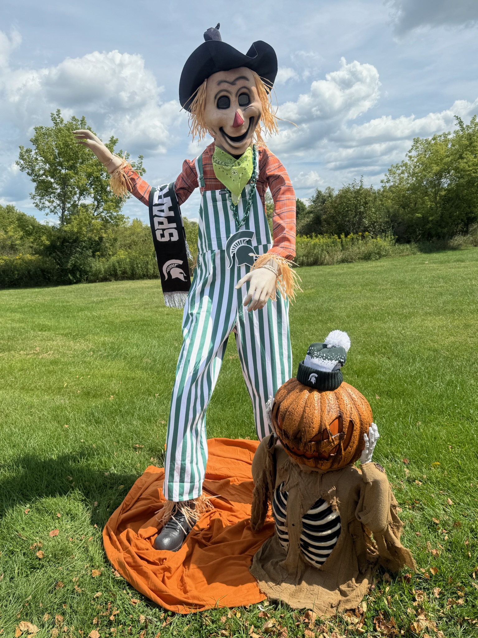 Tall Spartans Scarecrow
